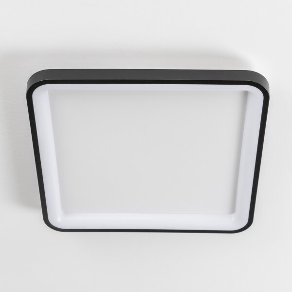 Brilagi - Димируемо таванно LED осветително тяло FALCON SLIM LED/50W/230V 50x50 cm черно+с дистанционно управление