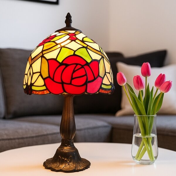 Brilagi - Tiffany витражна настолна лампа GARLAN 1xE14/40W/230V