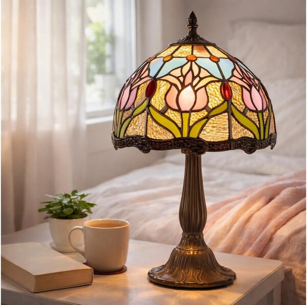 Brilagi - Tiffany витражна настолна лампа LORAS 1xE14/40W/230V