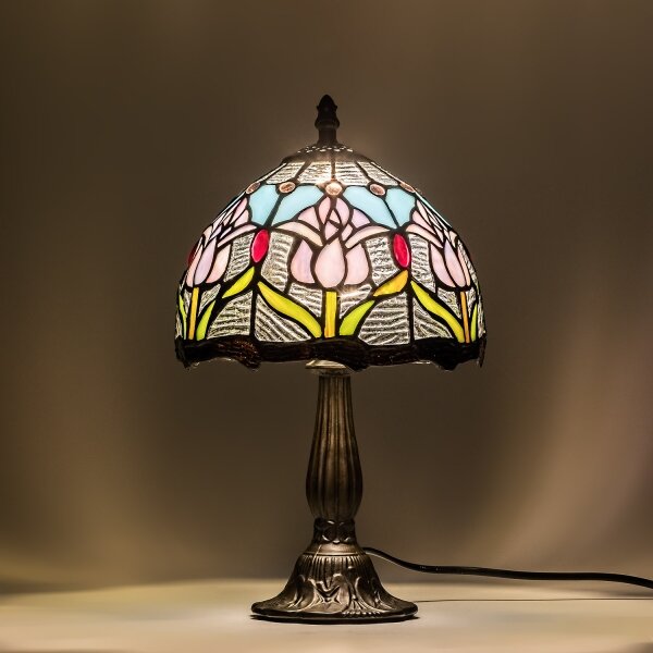 Brilagi - Tiffany витражна настолна лампа LORAS 1xE14/40W/230V
