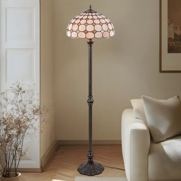 Brilagi - Тифани витражна подова лампа DORAN 2xE27/60W/230V