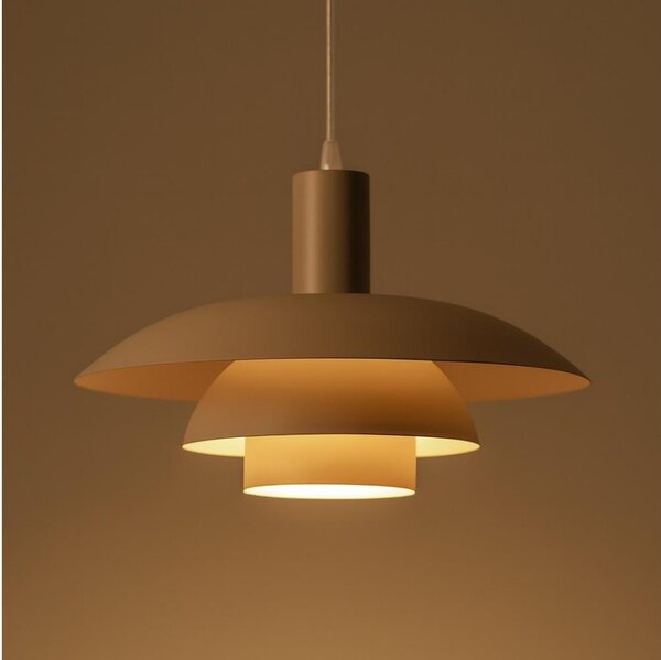Полилей на кабел FERRO 1xE27/15W/230V, сив