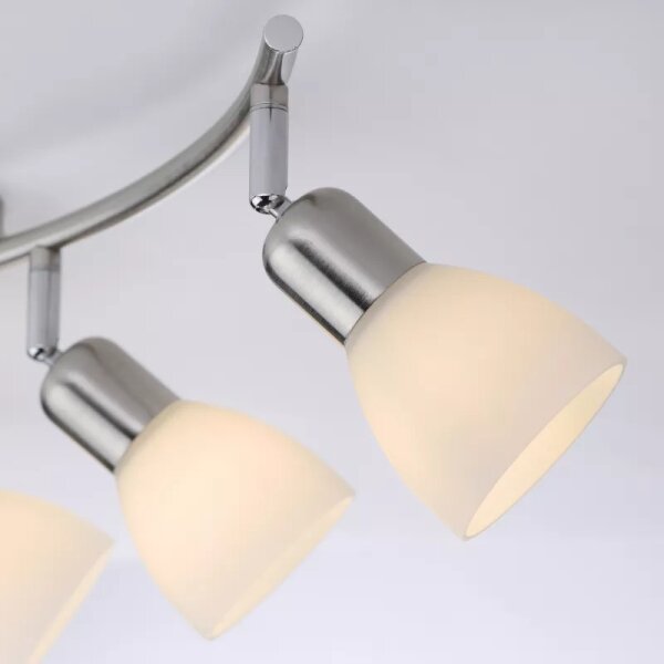 JUST LIGHT. 11953-55 - Точково осветително тяло KARO 3xE14/40W/230V матов хром