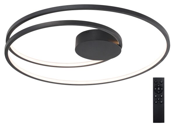 Brilagi- Димируемо LED таванно осветително тяло TWISTER LED/105W/230V Ø100 см черно + ДУ