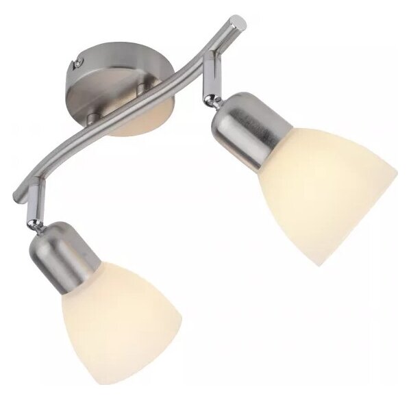 JUST LIGHT. 11952-55 - Спот осветително тяло KARO 2xE14/40W/230V матов хром