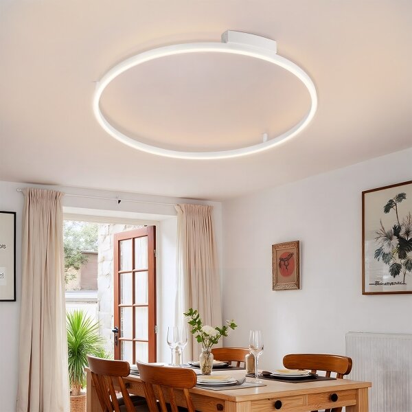 Brilagi - Димируемо LED осветително тяло PORTOFINO LED/60W/230V Ø 80 см бяло + дистанционно управление