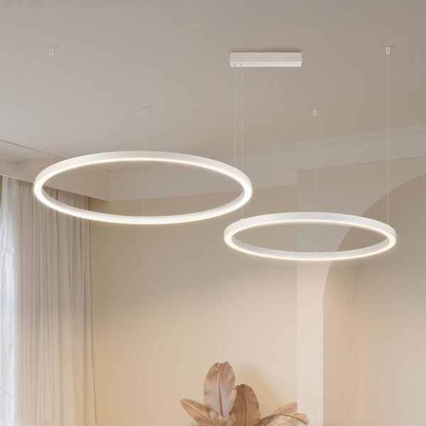 Brilagi - LED димируем полилей на кабел PORTOFINO LED/98W/230V бял + дистанционно управление