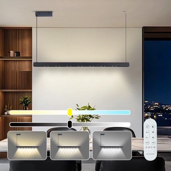 Immax NEO 07306L-LED Димируема висяща лампа на кабел MADEIRA 26 W/230 V Wi-Fi Tuya 122 см черна