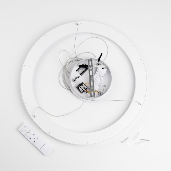 Brilagi - LED полилей с димер на кабел FALCON SLIM LED/42W/230V Ø 50 см бял + дистанционно управление