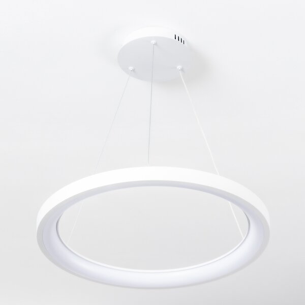 Brilagi - LED полилей с димер на кабел FALCON SLIM LED/42W/230V Ø 50 см бял + дистанционно управление
