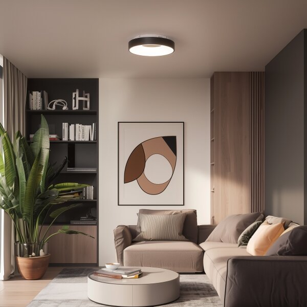 Brilagi - димируем LED таванен плафон FALCON II LED/67W/230V Ø 40 cm черен +ДУ