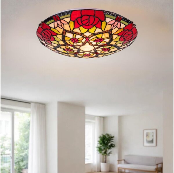 Brilagi - витражен таванен плафон в стил Tiffany GARLAN 2xE27/60W/230V