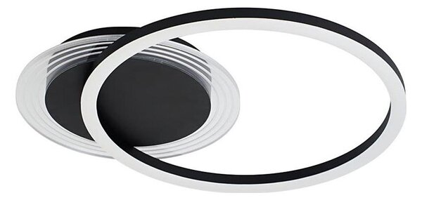 Searchlight 13650BK - Димируемо LED таванно осветително тяло CONTOUR LED/24W/230V 3000K