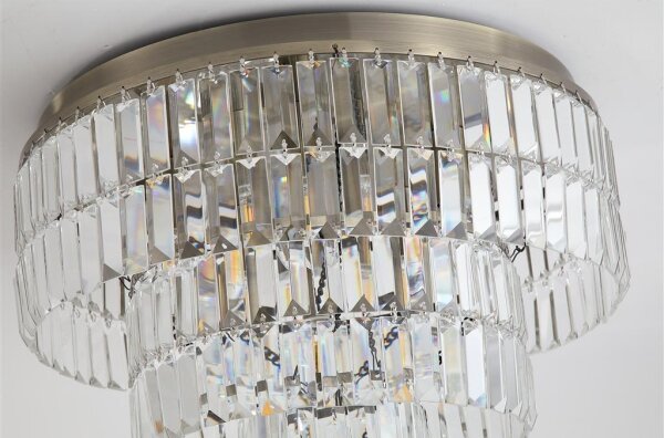Searchlight 61321-6AB - Таванно осветително тяло EMPIRE 6xE14/60W/230V IP44