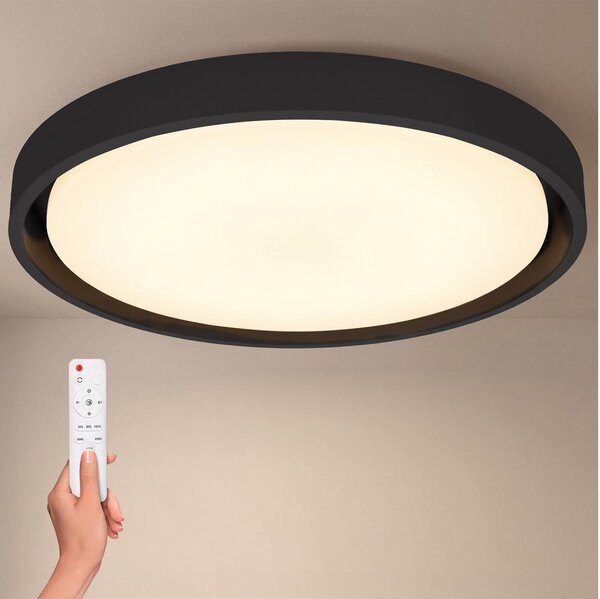 Brilagi -LED димируемо осветително тяло MATTEO LED/60W/230V 3000-6500K Ø 51,5 cm черно + с дистанционно управление