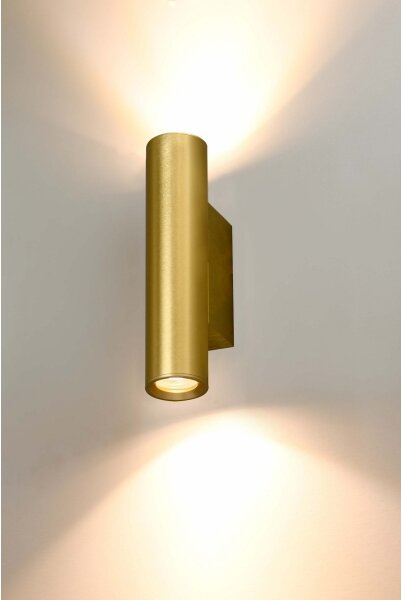 Searchlight 28125GO - Стенно осветително тяло BEACON 2xGU10/10W/230V, златисто