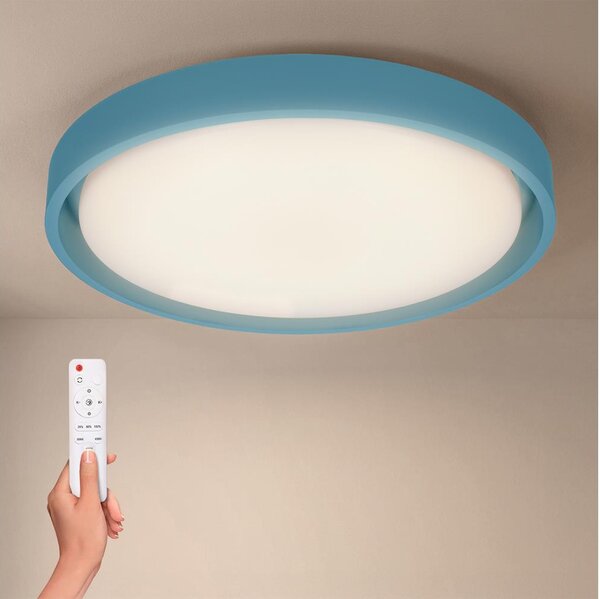 Brilagi-LED Димируемо осветително тяло MATTEO LED/48W/230V 3000–6500K Ø 41 см тюркоаз + дистанционно управление