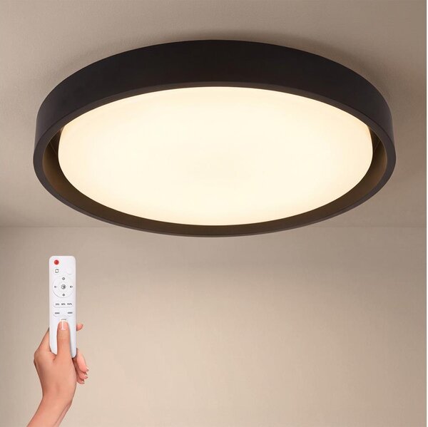 Brilagi - Димируемо LED осветително тяло MATTEO LED/48W/230V 3000-6500K Ø 41 см черно +ДУ