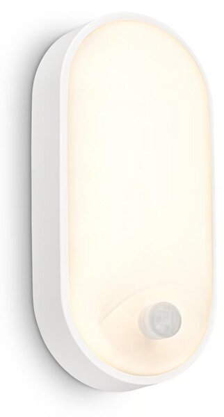 Brilo - LED външна стенна лампа със сензор за движение RUCH LED/12W/230V IP65 бяла