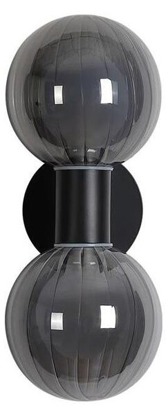 Searchlight 30507BK - Настенно осветително тяло LUMINSPHERE 2xG9/7W/230V черно