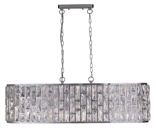 Searchlight 65818-8CC - Полилей на верига BIJOU 8xE14/40W/230V