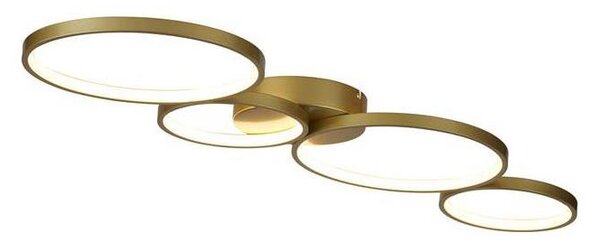 Searchlight 25772-4GO - CIRQUE LED таванен плафон, с възможност за димиране, 37W, 230V, 3000K, 33x97 cm