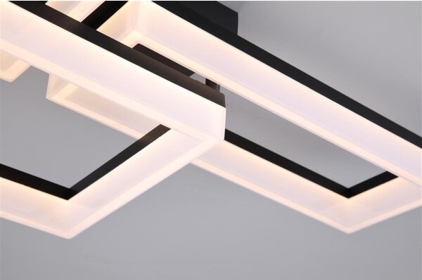 Searchlight 28612BK - LED димируемо таванно осветително тяло WALL ART II LED/30W/230V 32x60 cm