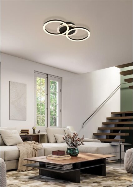 Searchlight 13651BK - димируемо LED осветително тяло CONTOUR LED/24W/230V 3000K