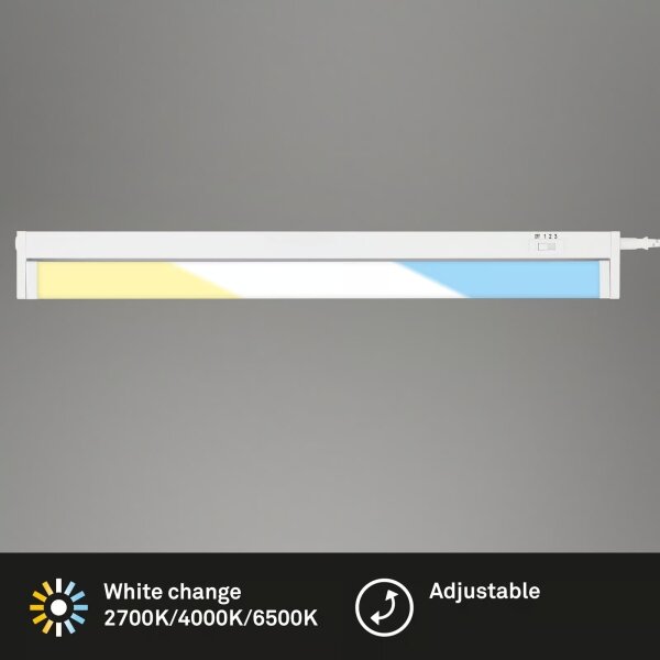 Brilo - LED осветително тяло за монтаж под кухненски шкаф LED/6W/230V 2700/4000/6500K 54,5 cm бяло