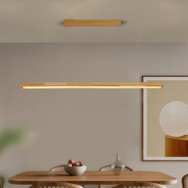 Brilagi - LED полилей на кабел UMEA WOOD LED/30W/230V 120 cm дърво