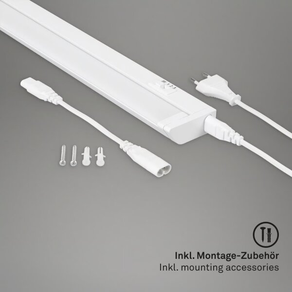 Brilo - LED осветително тяло за монтаж под кухненски шкаф LED/6W/230V 2700/4000/6500K 54,5 cm бяло