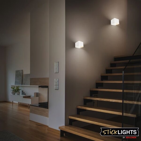 Briloner 3879016 - Зареждаема LED стенна лампа със сензор BORRA LED/1,5W/5V 3600 mAh бяла