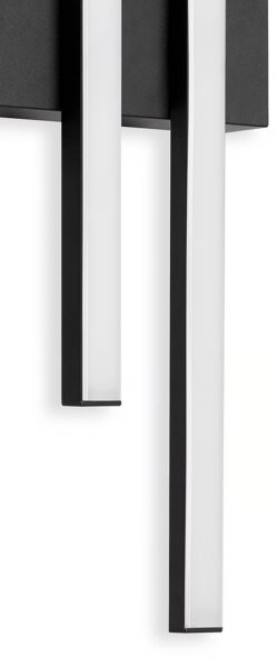 Telefunken - LED външно стенно осветително тяло 2xLED/4W/230V IP44 черно