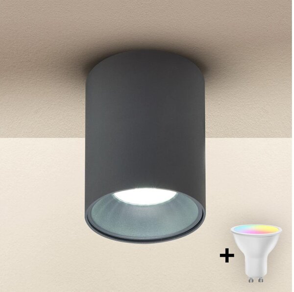Brilagi - LED RGBW димируемо точково осветително тяло TRINE 1xGU10/4,8W/230V антрацит