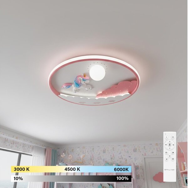 Brilagi - LED димируемо детско таванно осветително тяло UNICORN LED/68W/230V 3000-6000K+ДУ