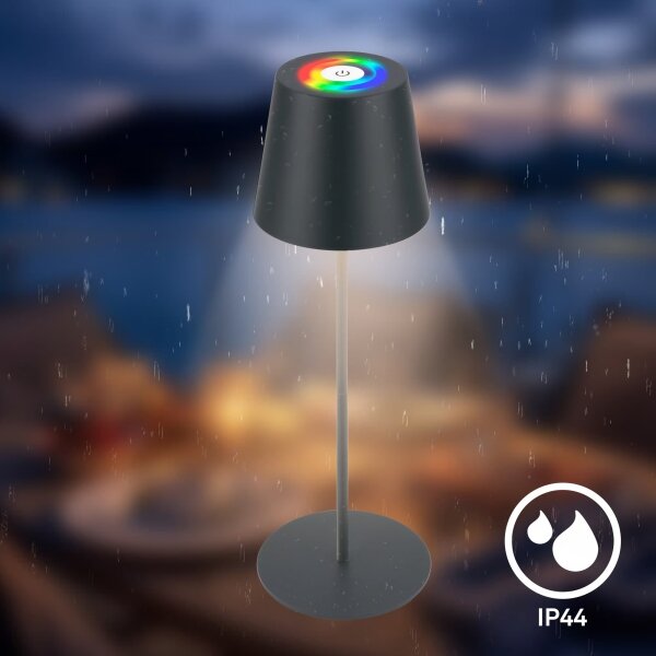 Briloner 7559015-LED RGB настолна лампа COLORIS 3,5W/5V IP44 2000mAh Wi-Fi Tuya