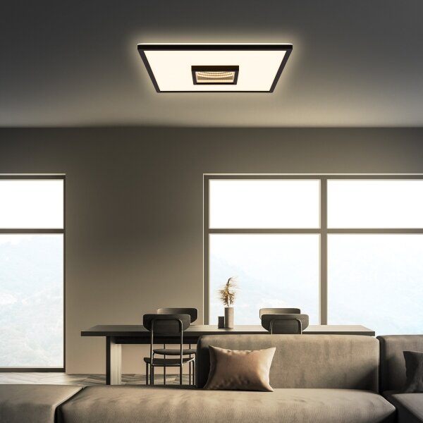 Briloner 3848015 - LED таванно осветително тяло TORO LED/18W/230V 42x42 см черно