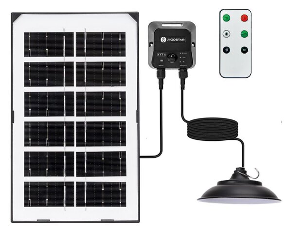 Aigostar - LED соларен полилей LED/35W/12V 3000 mAh 6500K Ø 15 см