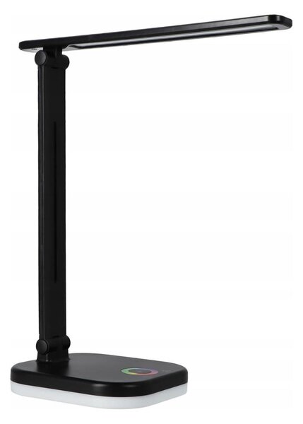 LED RGBW димируема настолна лампа с безжично зареждане LED/7W/5V USB черна