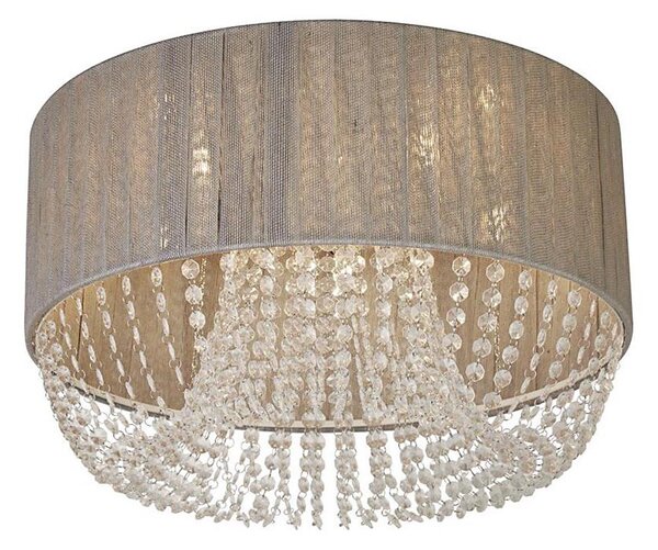 Searchlight 62615-5CC - Таванно осветително тяло BELLANO 5xG9/7W/230V Ø 50 см сиво