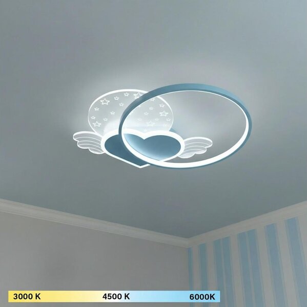 Brilagi - LED детско таванно осветително тяло LOVE LED/48W/230V 3000/4500/6000K синьо