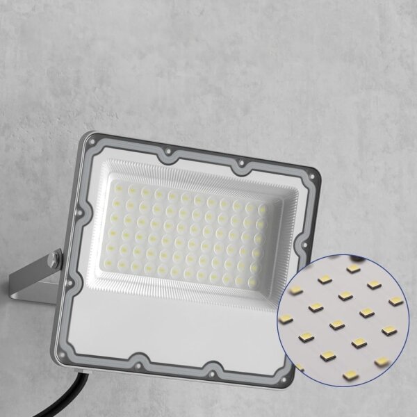 LED външен прожектор LED/100W/230V 4500K IP65 сив