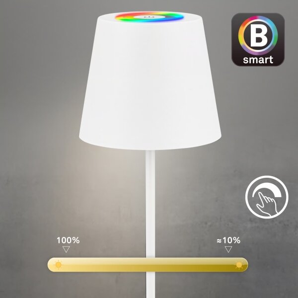 Briloner 7559016-LED RGB St настолна лампа COLORIS 3,5W/5V IP44 2000mAh Wi-Fi Tuya