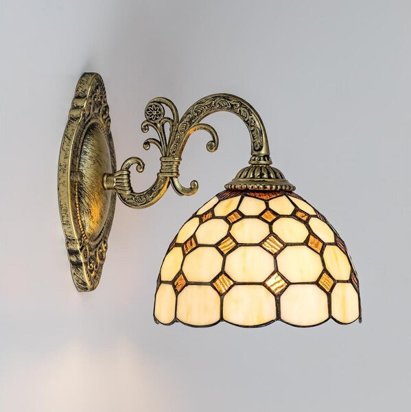 Brilagi - стенна витражна лампа DORAN в стил Tiffany 1xE27/40W/230V