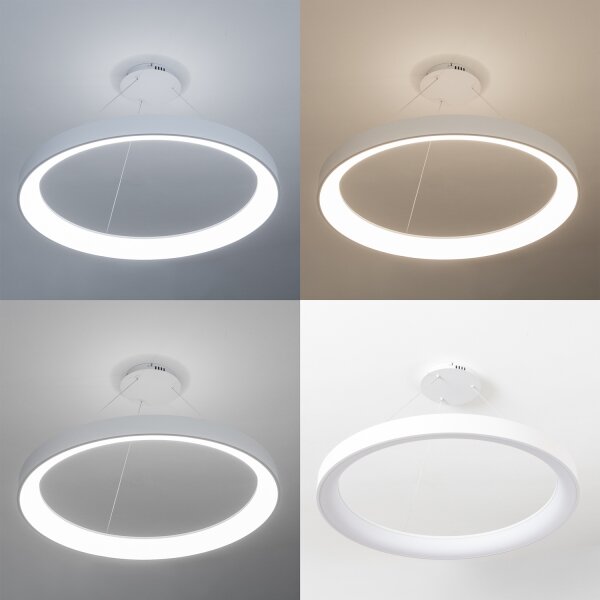 Brilagi - Димируем LED полилей FALCON II LED/108W/230V 3000-6500K диам. 80 см бял + дистанционно