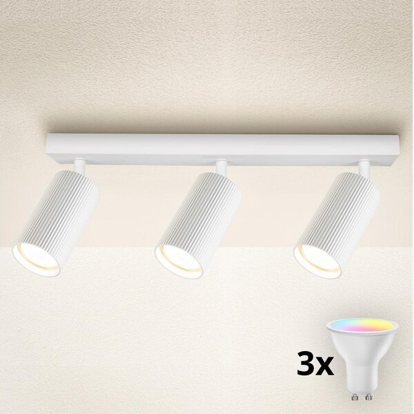 Brilagi - LED RGBW димируемо точково осветително тяло SELE MODERN 3xGU10/4,8W/230V бяло