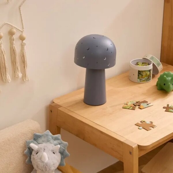 Atmosphera - Детска настолна лампа STARRY MUSHROOM 1xE14/25W/230V синя