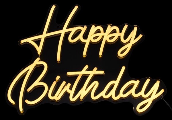 Atmosphera - LED неонова стенна декорация HAPPY BIRTHDAY LED/5V