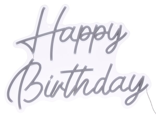Atmosphera - LED неонова стенна декорация HAPPY BIRTHDAY LED/5V