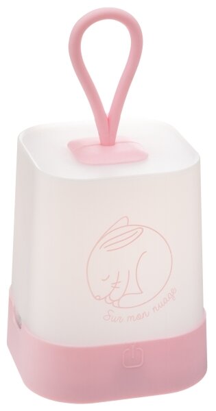 Atmosphera - LED Doty. Детска презареждаема нощна лампа RABBIT LED/3,7V 1200mAh розова